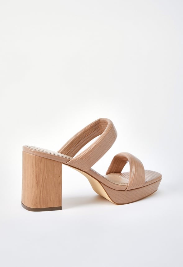 Indya Block Heeled Sandal New Nude