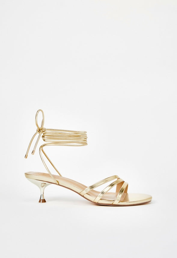 Jesamine Heeled Sandal Gold