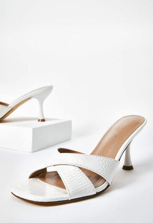 Lilia Heeled Sandal Bright White