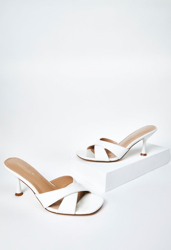Lilia Heeled Sandal Bright White