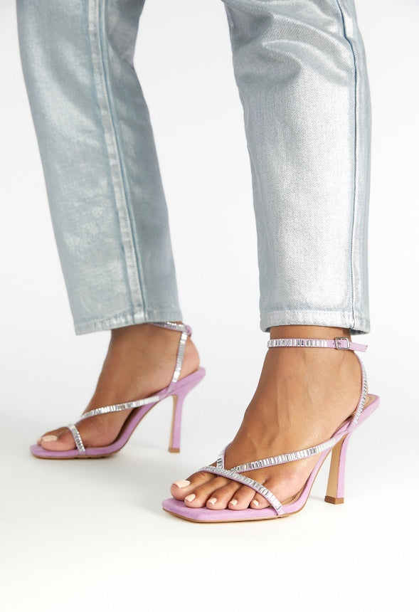 Margot Strappy Sandal Clear/Mulberry Purple