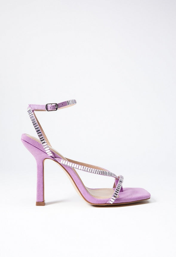 Margot Strappy Sandal Clear/Mulberry Purple