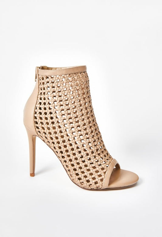 Marisol Peep Toe Bootie New Nude
