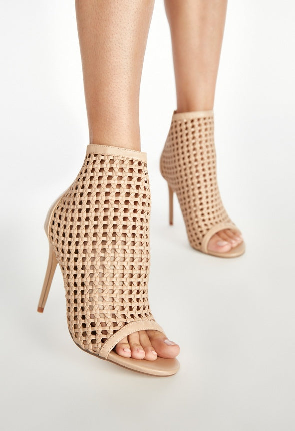 Marisol Peep Toe Bootie New Nude