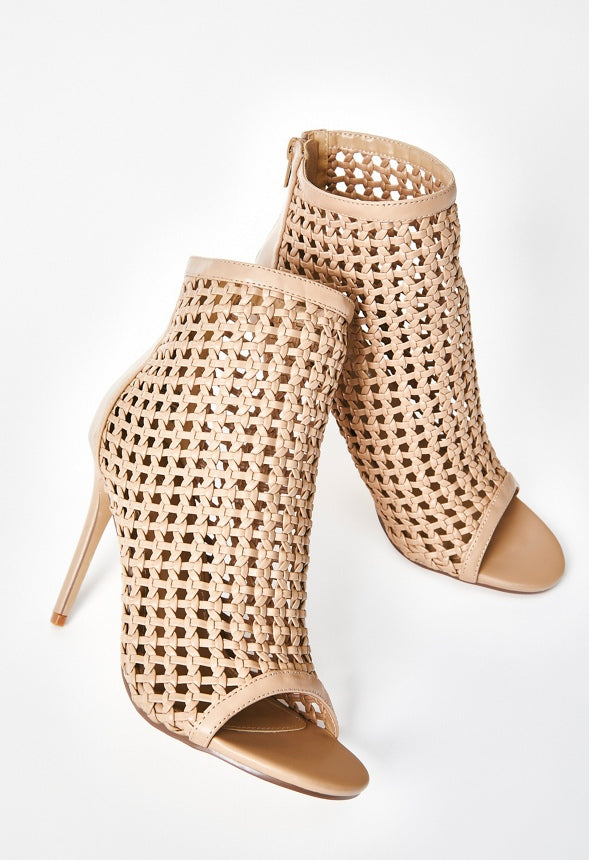 Marisol Peep Toe Bootie New Nude