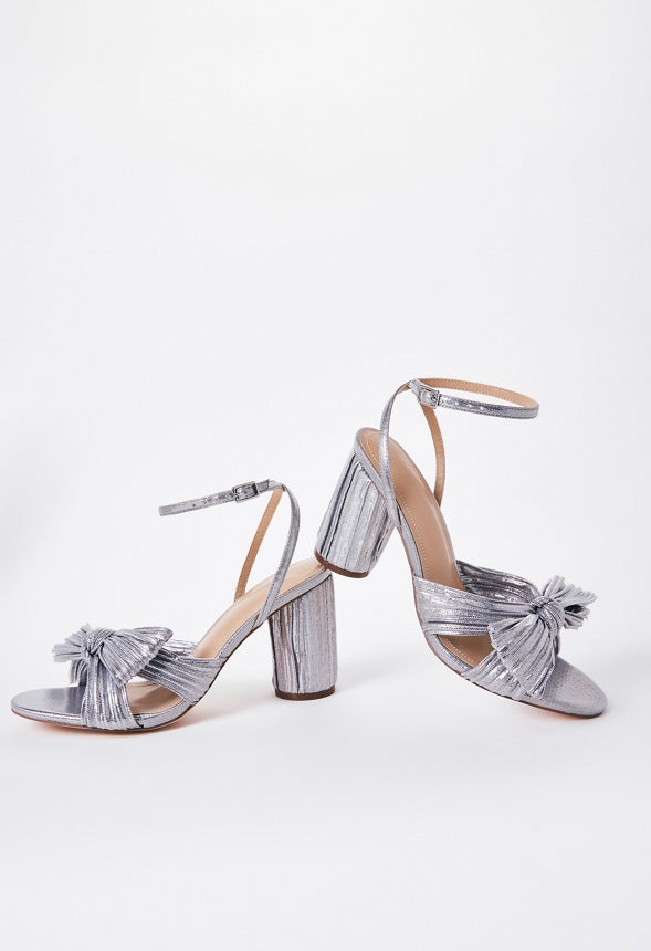 Poppy Heeled Sandal Silver