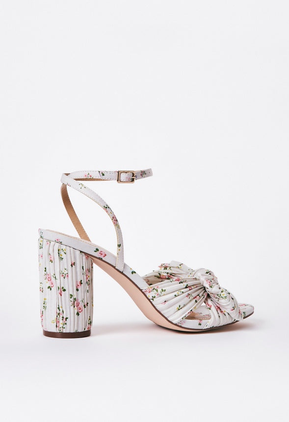 Poppy Heeled Sandal Birch Floral