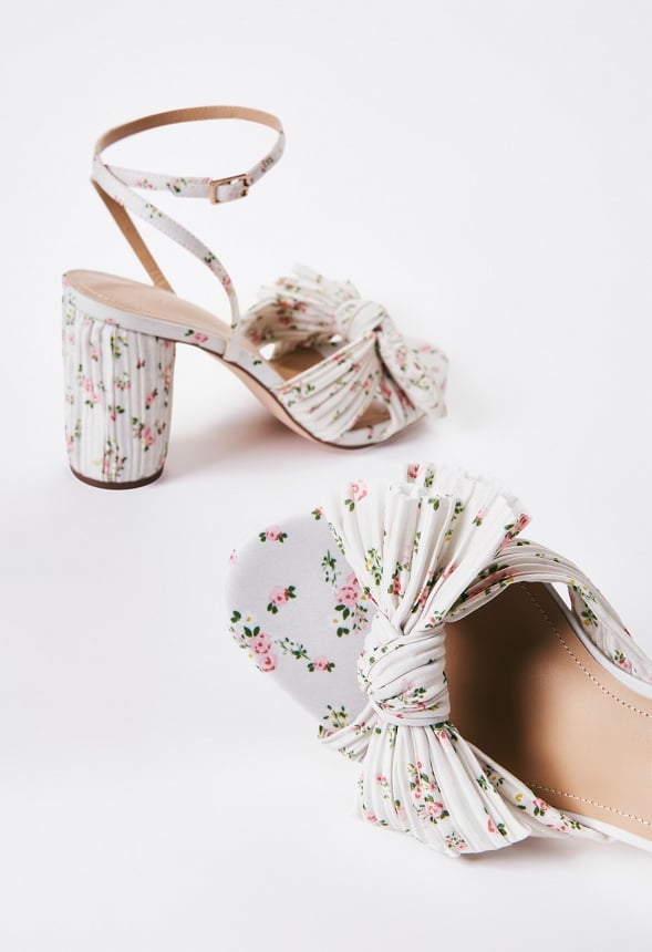Poppy Heeled Sandal Birch Floral