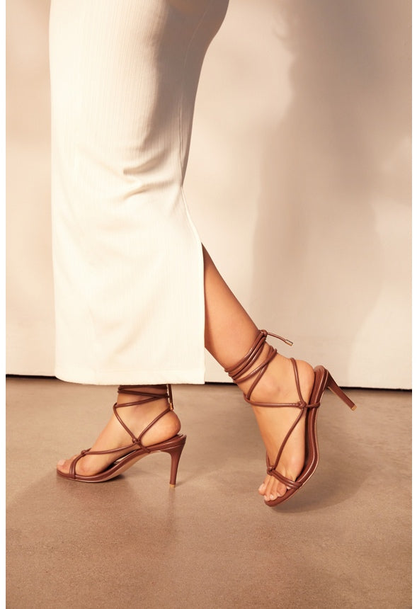 Miri Gladiator Heeled Sandal Birch