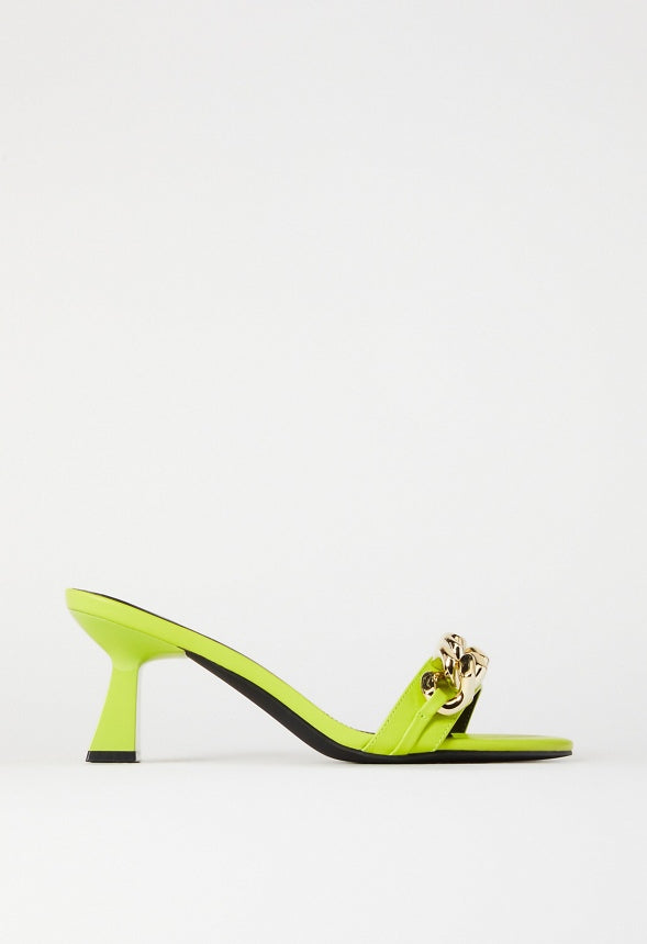 Karsyn Heeled Slide Sandal Limeade