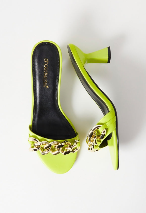Karsyn Heeled Slide Sandal Limeade