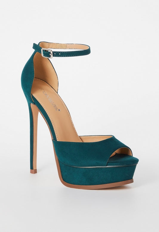 Londyn Platform Heeled Sandal Forest Biome