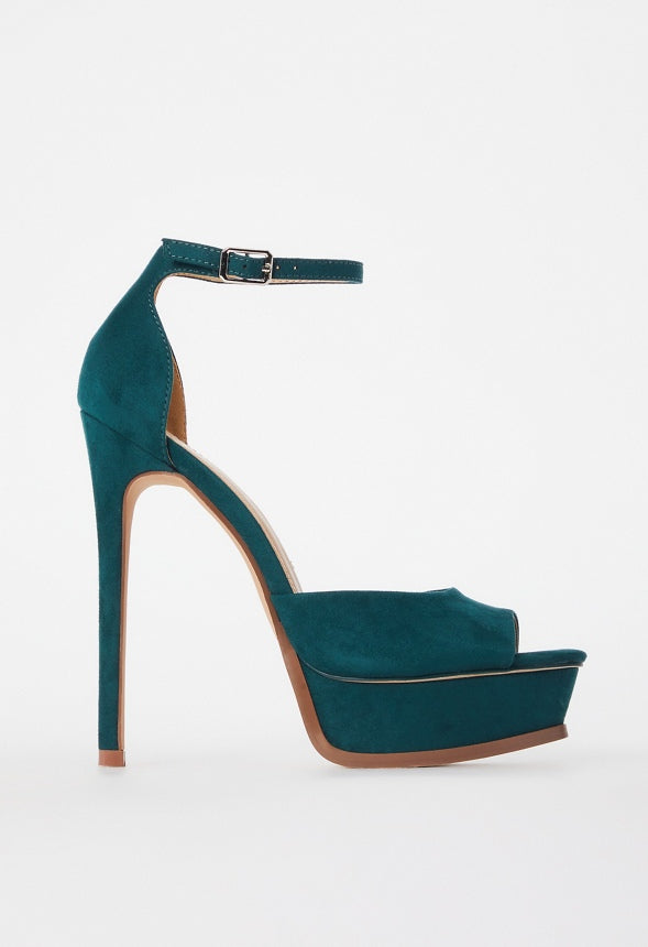 Londyn Platform Heeled Sandal Forest Biome