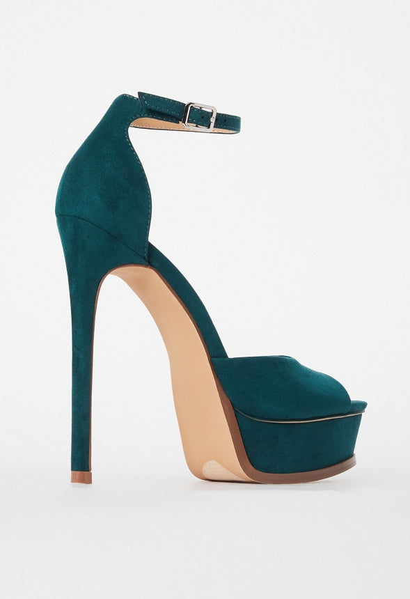 Londyn Platform Heeled Sandal Forest Biome