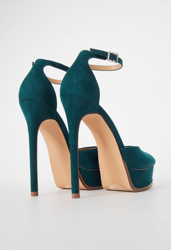 Londyn Platform Heeled Sandal Forest Biome