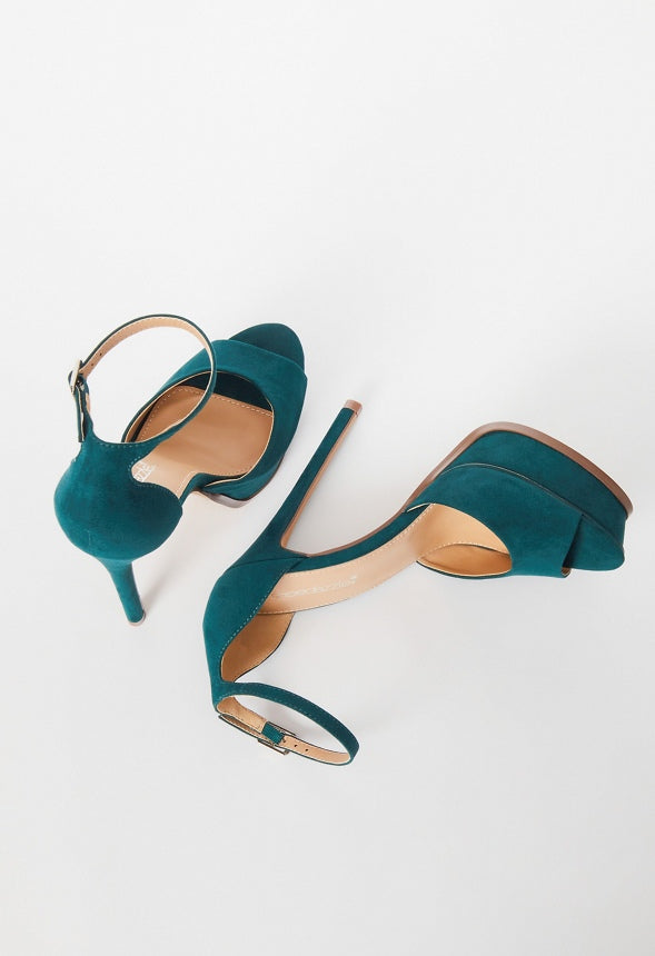 Londyn Platform Heeled Sandal Forest Biome