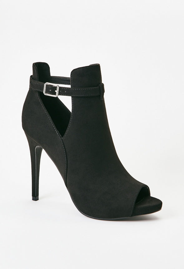 Carlin Cut-Out Bootie Black Caviar