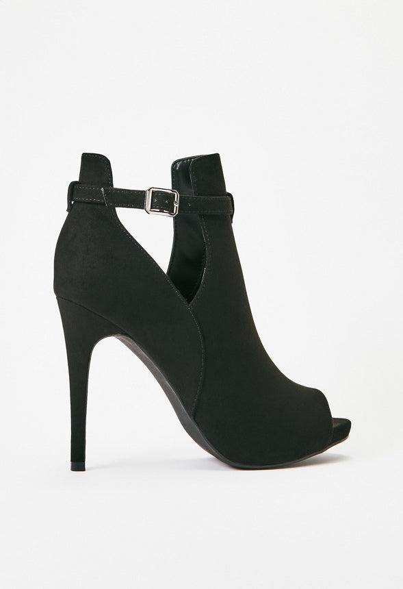 Carlin Cut-Out Bootie Black Caviar