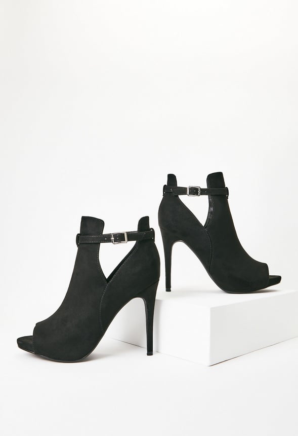 Carlin Cut-Out Bootie Black Caviar