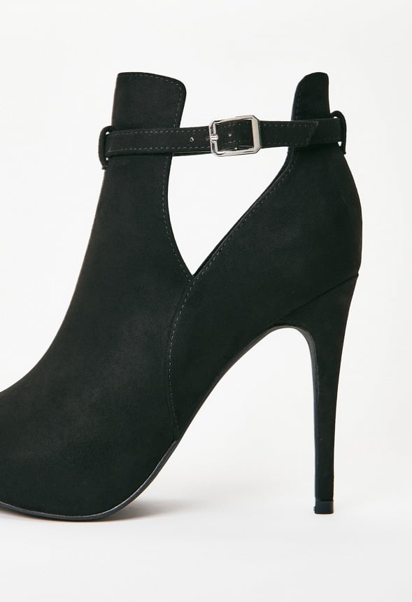Carlin Cut-Out Bootie Black Caviar