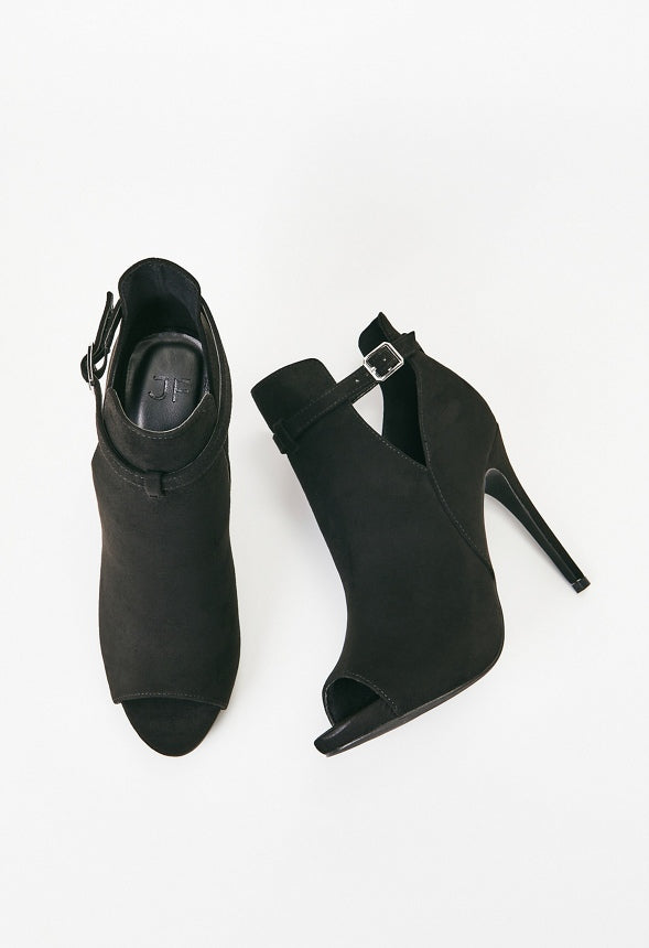 Carlin Cut-Out Bootie Black Caviar