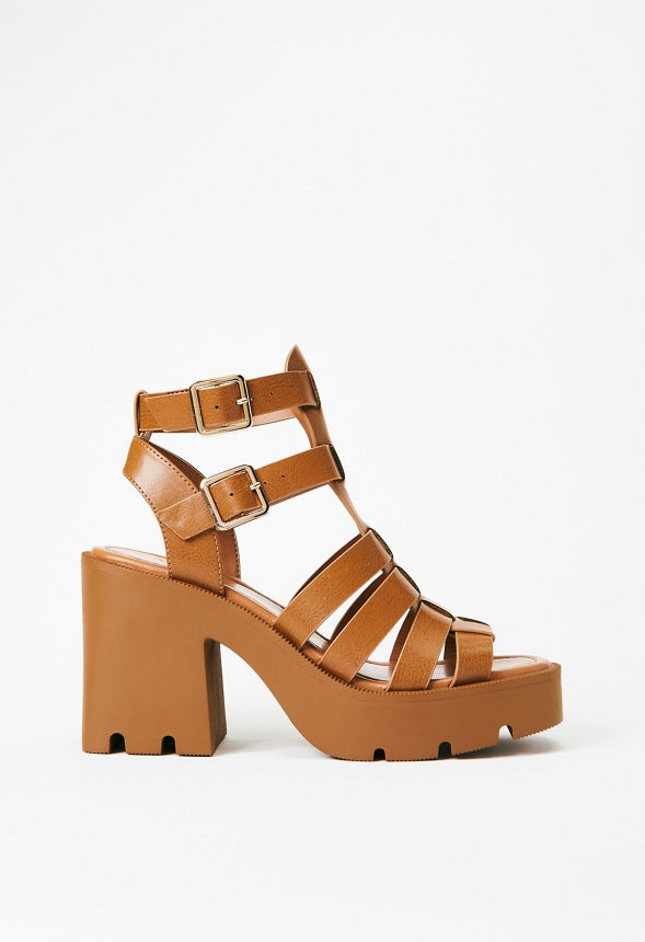 Sonnie Lug Sole Sandal Camel
