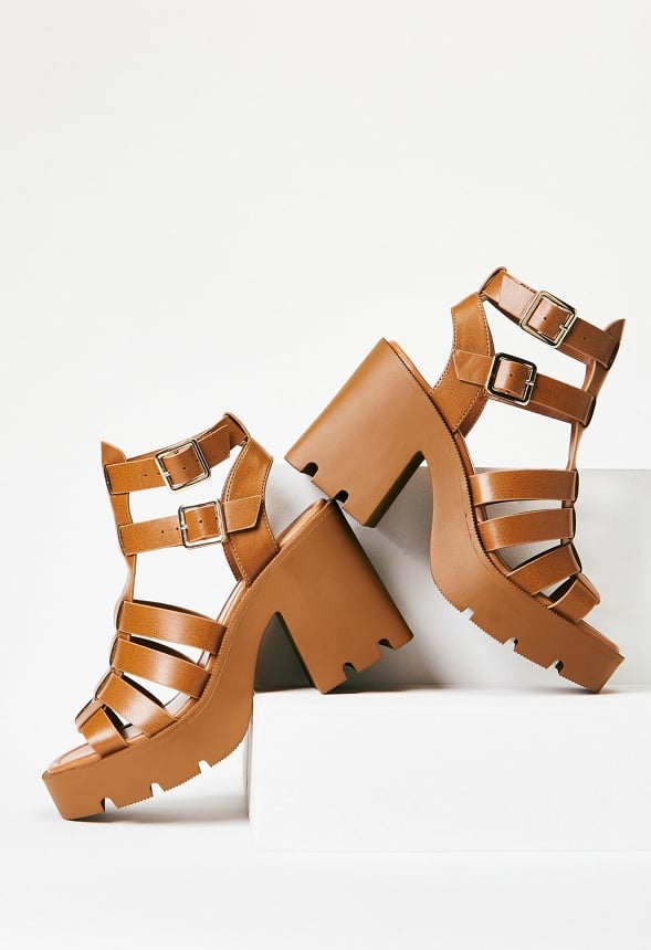 Sonnie Lug Sole Sandal Camel