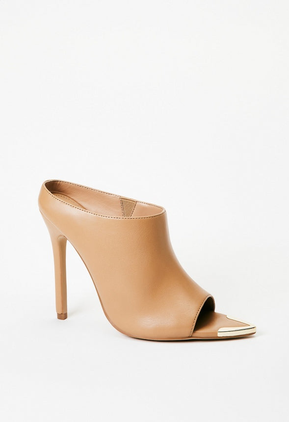 Tayla Stiletto Sandal Lt Tan