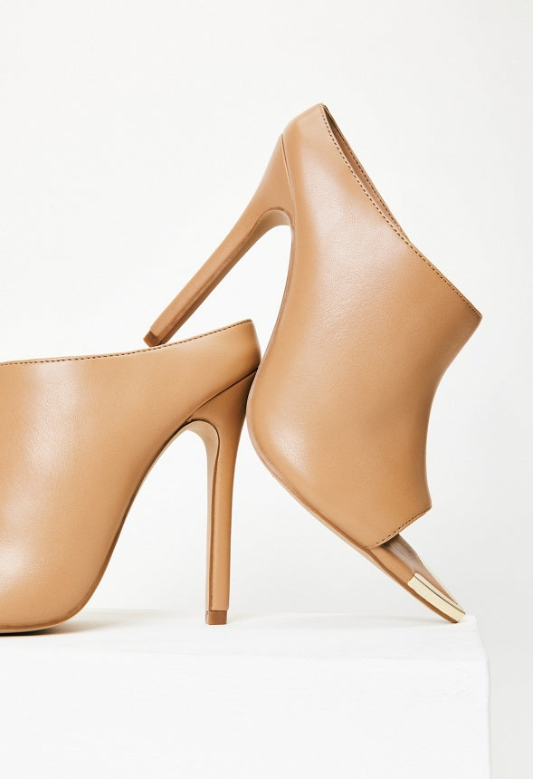Tayla Stiletto Sandal Lt Tan