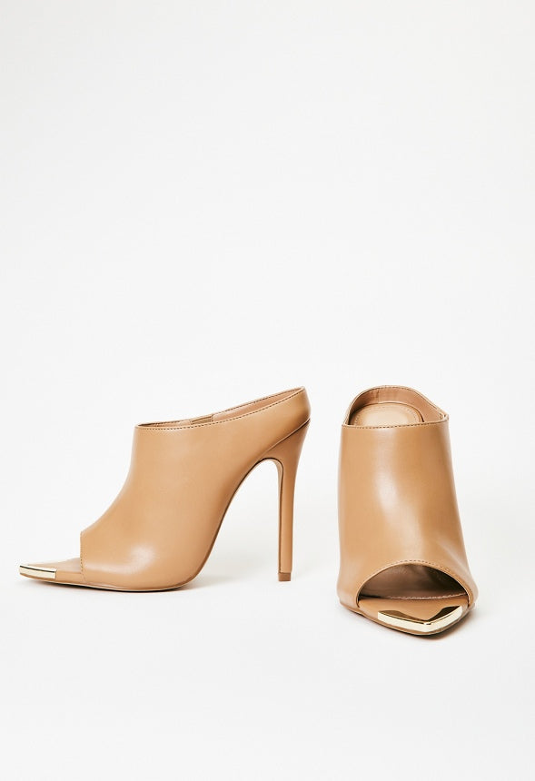 Tayla Stiletto Sandal Lt Tan