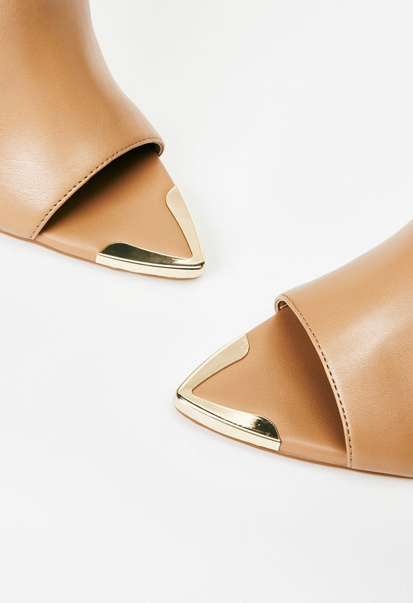 Tayla Stiletto Sandal Lt Tan