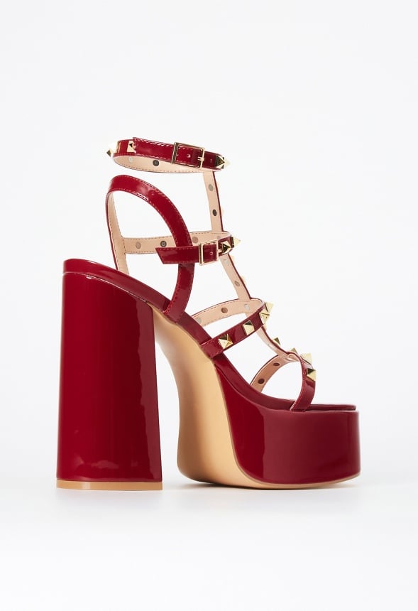Anissa Platform Sandal Biking Red