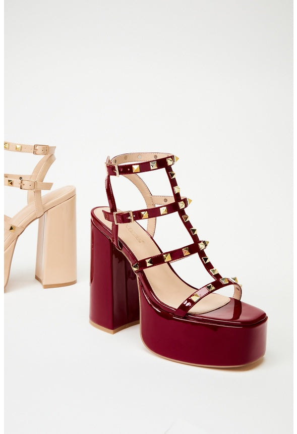 Anissa Platform Sandal Biking Red