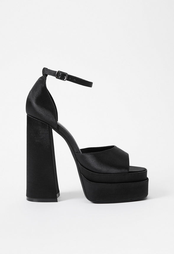 Aimee Platform Sandal Black Caviar