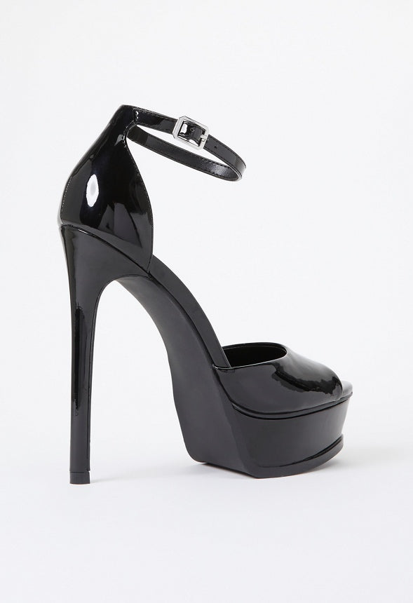 Londyn Platform Sandal Black Caviar