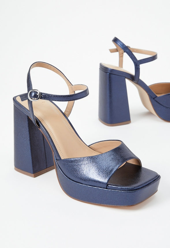 Mylah Platform Sandal Blue