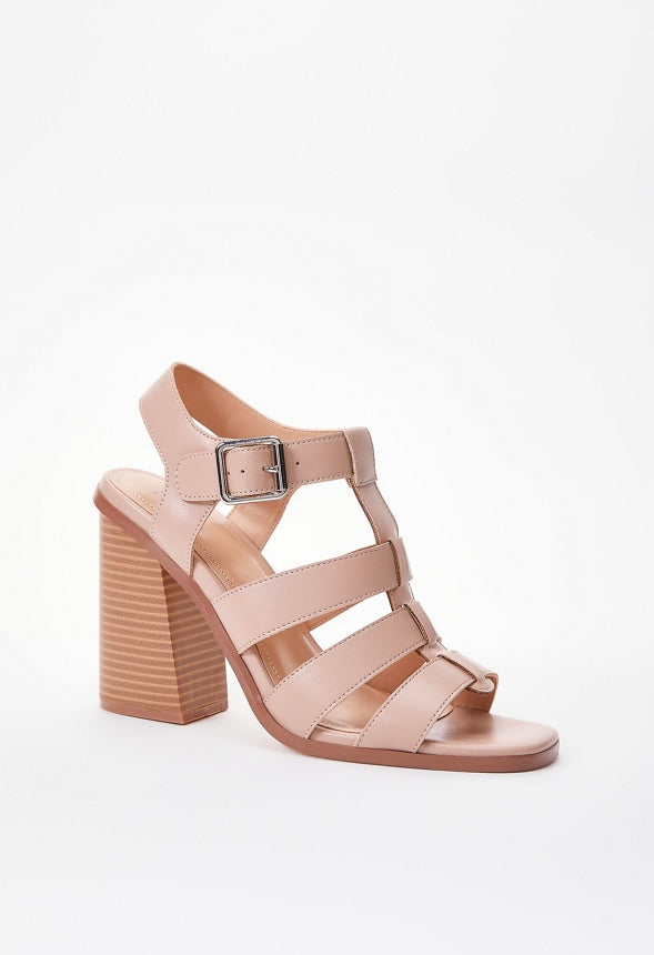 Jeanne Heeled Sandal Warm Taupe