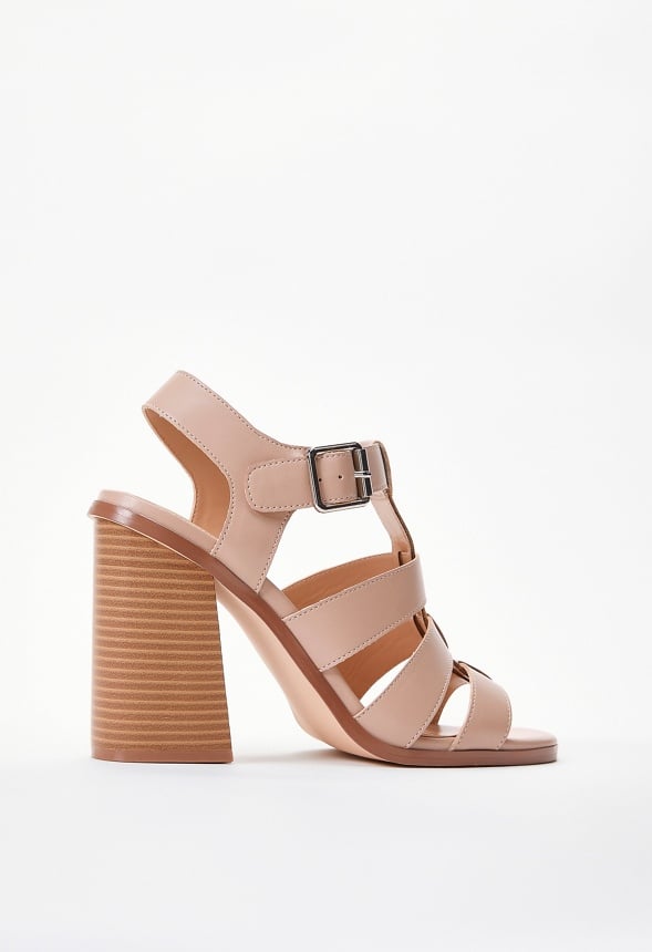 Jeanne Heeled Sandal Warm Taupe