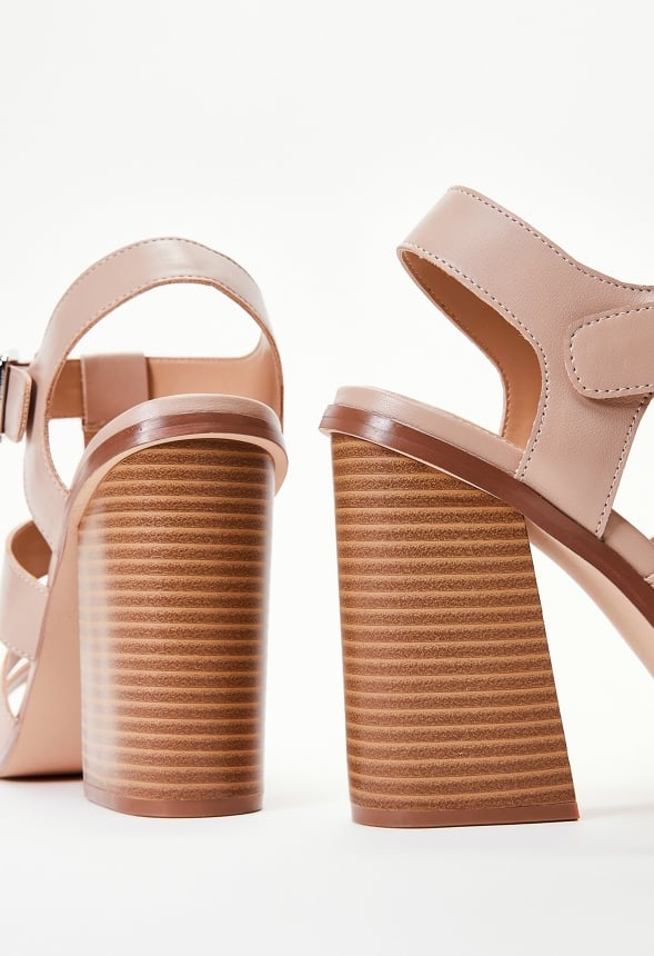 Jeanne Heeled Sandal Warm Taupe