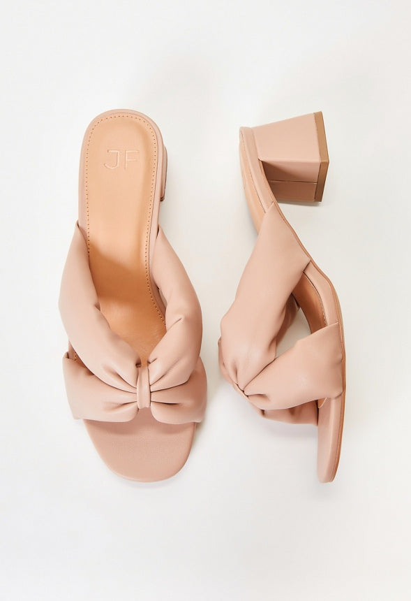 Delphine Heeled Sandal Warm Taupe
