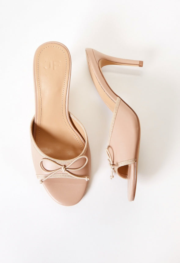 Manon Heeled Sandal Warm Taupe