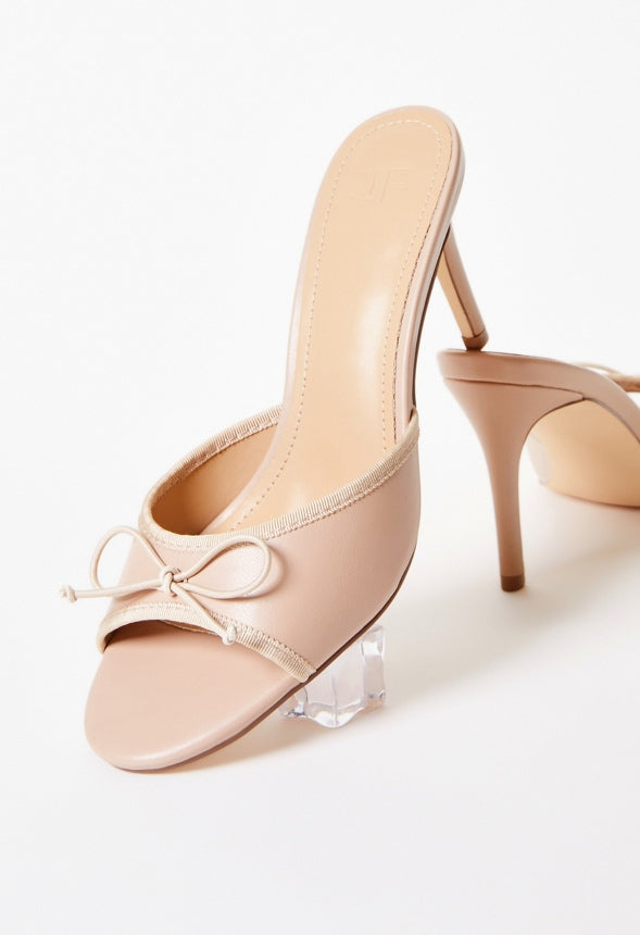Manon Heeled Sandal Warm Taupe
