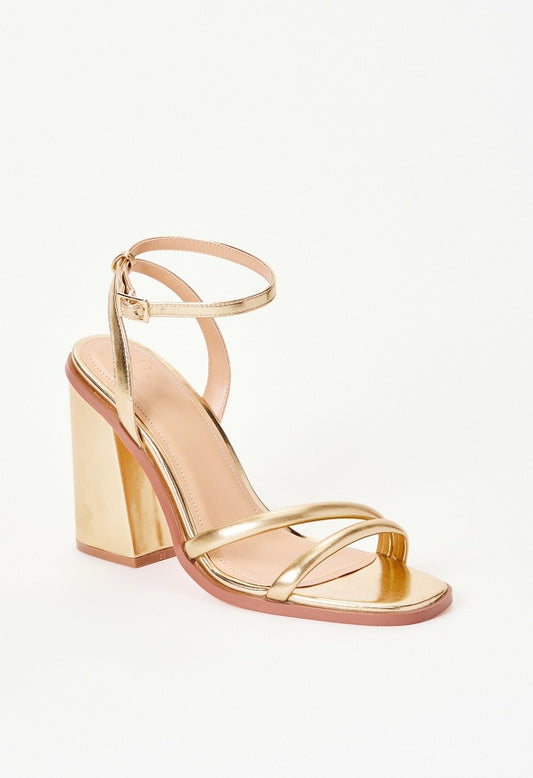 Kassia Heeled Sandal Gold