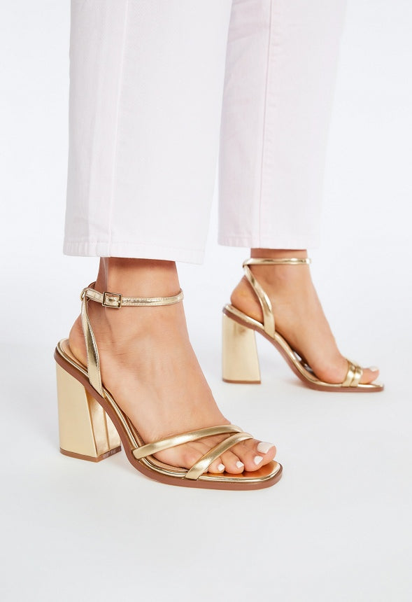 Kassia Heeled Sandal Gold