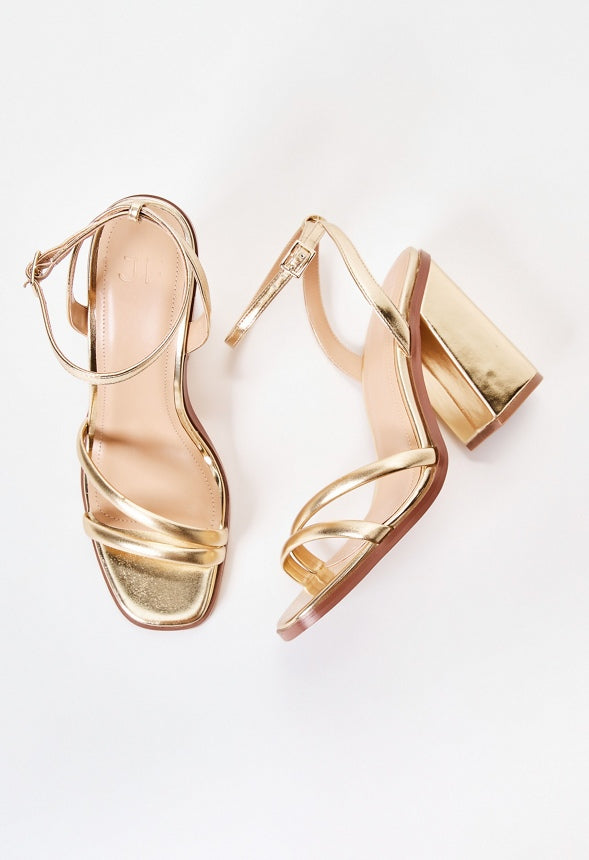 Kassia Heeled Sandal Gold