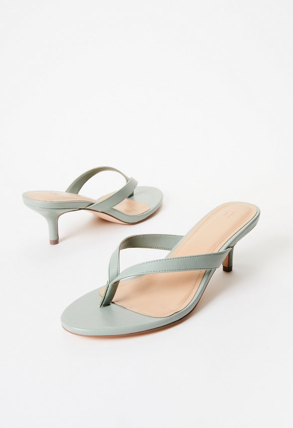 Kylah Heeled Sandal Iceberg Green