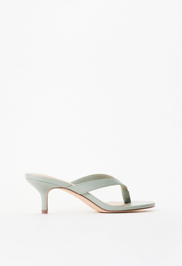 Kylah Heeled Sandal Iceberg Green