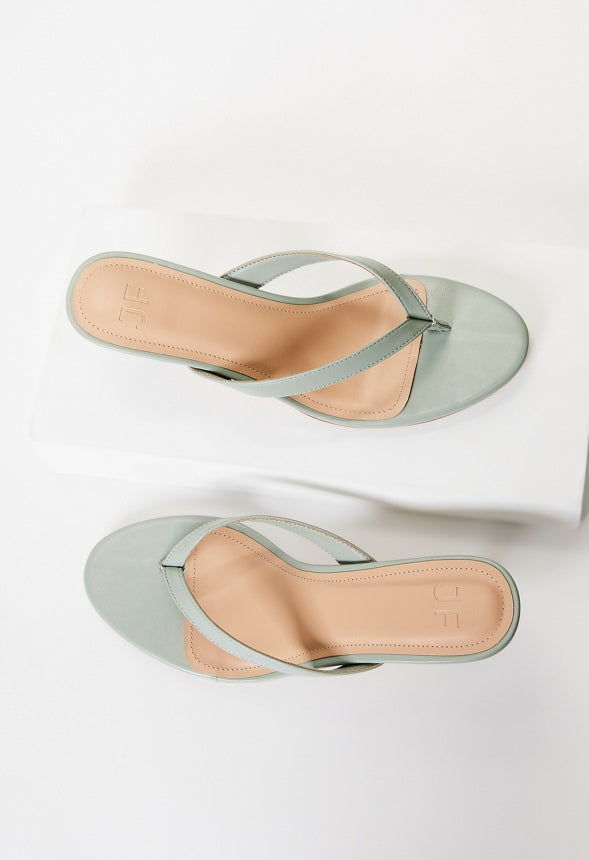 Kylah Heeled Sandal Iceberg Green