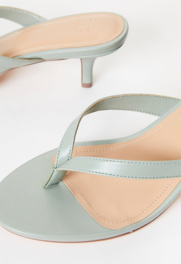 Kylah Heeled Sandal Iceberg Green
