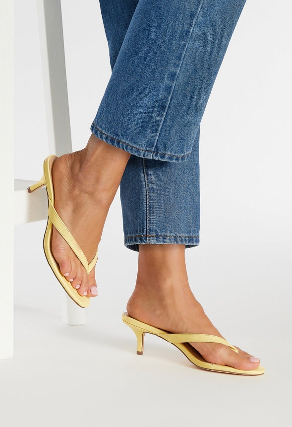 Kylah Heeled Sandal Pale Banana